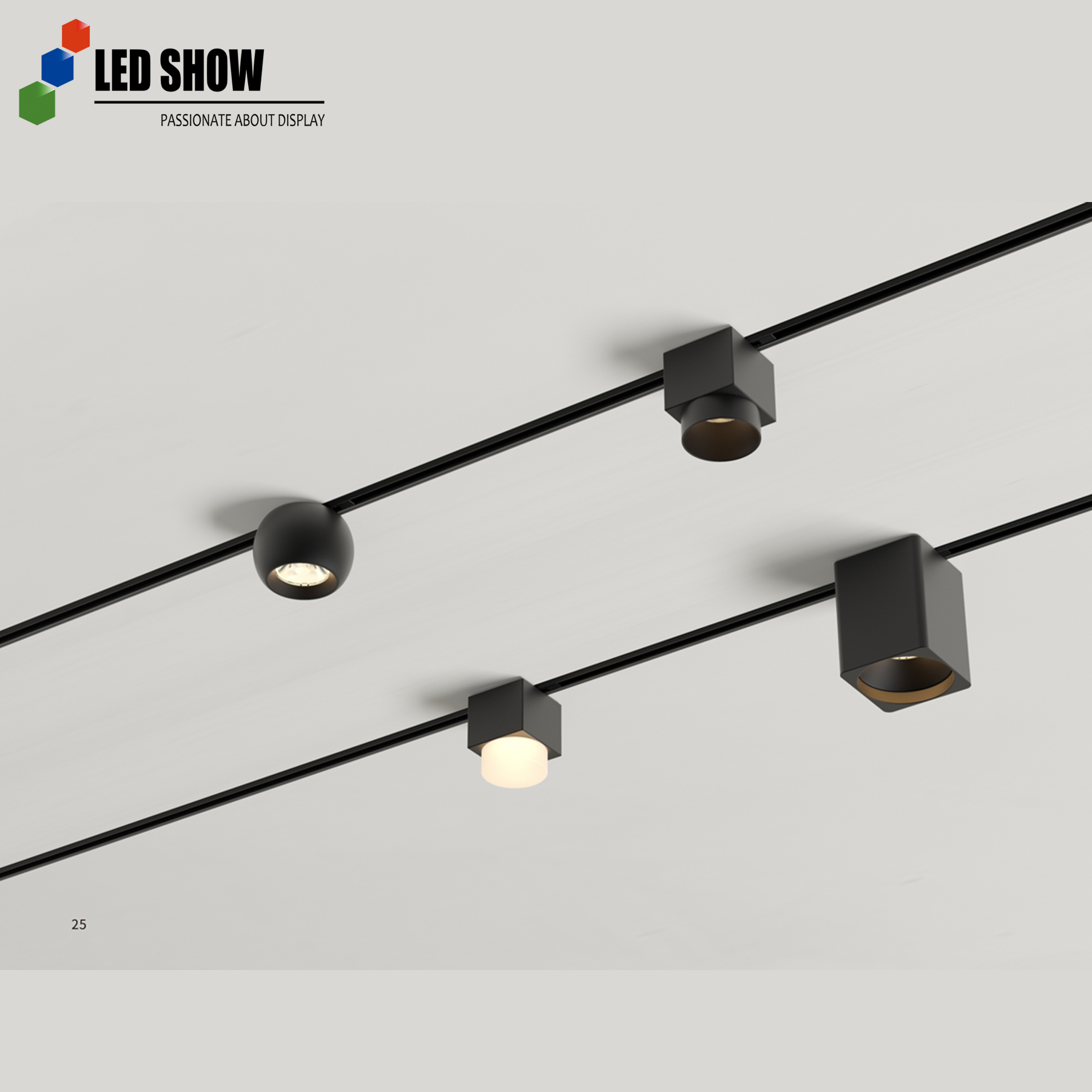 ML Series Compact Track Spotlights 3W 48V 24 Narrow Beam 3000K/4000K/5000K High Lumen Commercial Lighting