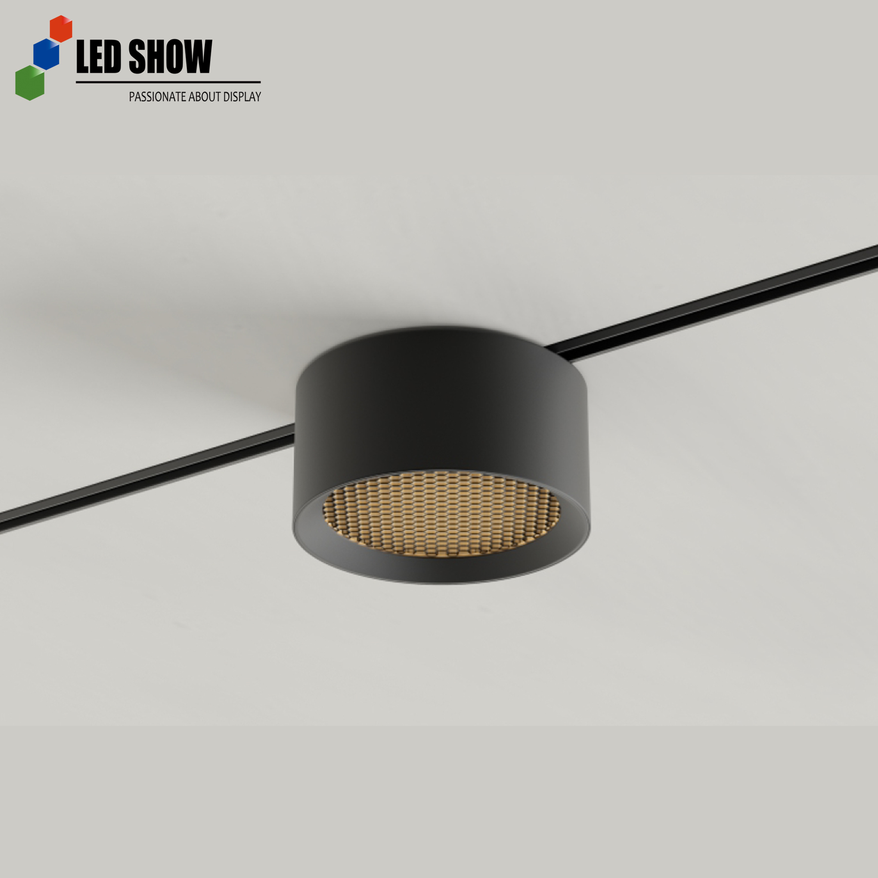 ML-D80 Series Wide Beam Track Lights 10W 48V 60° Beam Angle Optional Honeycomb Anti-Glare 3000K/4000K/5000K Commercial Lighting