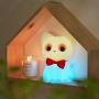 Cute cat silicone night light for kids' room