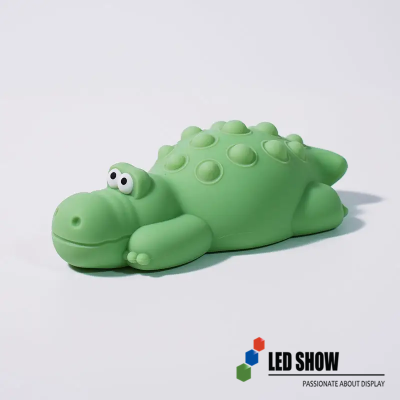 Touch Control Silicone Crocodile Night Lamp