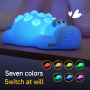 Touch Control Silicone Crocodile Night Lamp