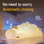 Touch Control Silicone Crocodile Night Lamp