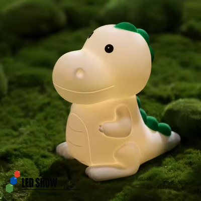 Multi-Color Dinosaur Nursery Night Lamp