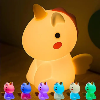 Rechargeable LED Silicone Unicorn Night Light