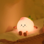 Peach-Shaped Silicone Night Light