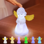 Rechargeable Touch Multicolor Dimming Angel Night Light