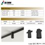 ML-DL Series Compact Track Spotlights 3W/7W 48V Multi-Beam Angle (24°/36°/60°) 3000K/4000K/5000K High CRI Commercial Lighting