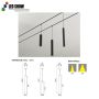 ML-FM Series Linear Track Lights 7W-15W 48V 1000mm Length High CRI Ra90 Commercial Lighting 3000K/4000K/5000K