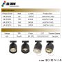 ML-B70 Series Adjustable Beam Track Lights 7W-20W 48V 25°-65° Adjustable Angle 3000K/4000K/5000K Commercial Spotlights