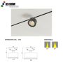 ML Series Medium Beam Track Lights 7W/12W 48V 30° Beam Angle 3000K/4000K/5000K High Lumen Commercial Spotlights